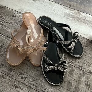 2 pairs of sandals, great for traveling and with summer dresses.